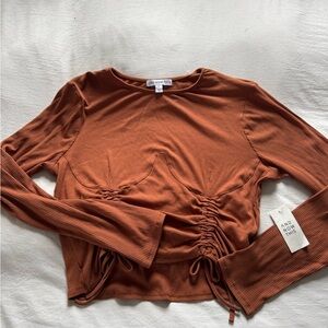 Women's Rust Long Sleeve Top